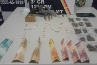 policia-militar-prende-homem-por-trafico-de-drogas-e-porte-ilegal-de-arma-em-sorriso