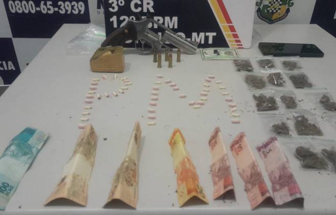 policia-militar-prende-homem-por-trafico-de-drogas-e-porte-ilegal-de-arma-em-sorriso